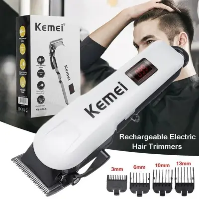 Kemei Km-809A Digital Electric ac/dc Rechargeable Professional Hair Clipper Trimmer