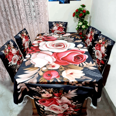 China Premium 3D Print Table Cloth Set
