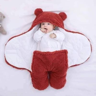 Baby Sleeping Bag Ultra-Soft Fluffy Fleece Newborn Receiving Blanket Infant Boys Girls Clothe Sleeping Nursery Wrap Swaddle