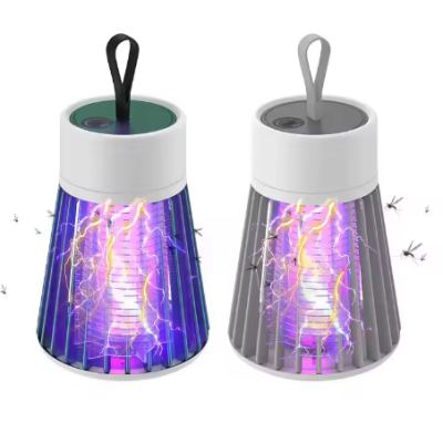 USB Charging Mosquito Killer Lamp Insect Bug Zapper Fly Catcher Solid ABS Pest Control Lamp for Home Electrical Batteries