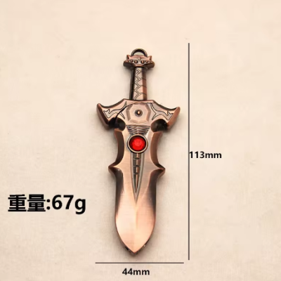 New Knife Sword Model Portable Windproof Jet Flame Gas Cigarette Lighter