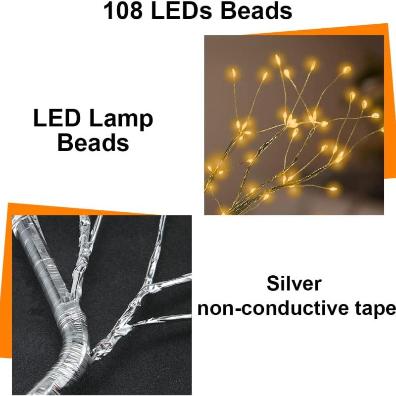 HONPHIER 108 LED Warm White Tree Lamp