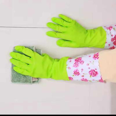 Rubber Cleaning Gloves Kitchen Dishwashing Gloves