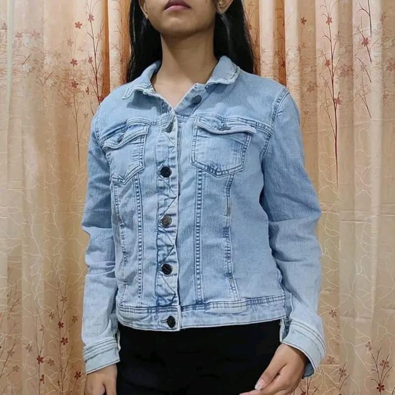 Ladies Fashionable Winter Denim Jeans Jacket